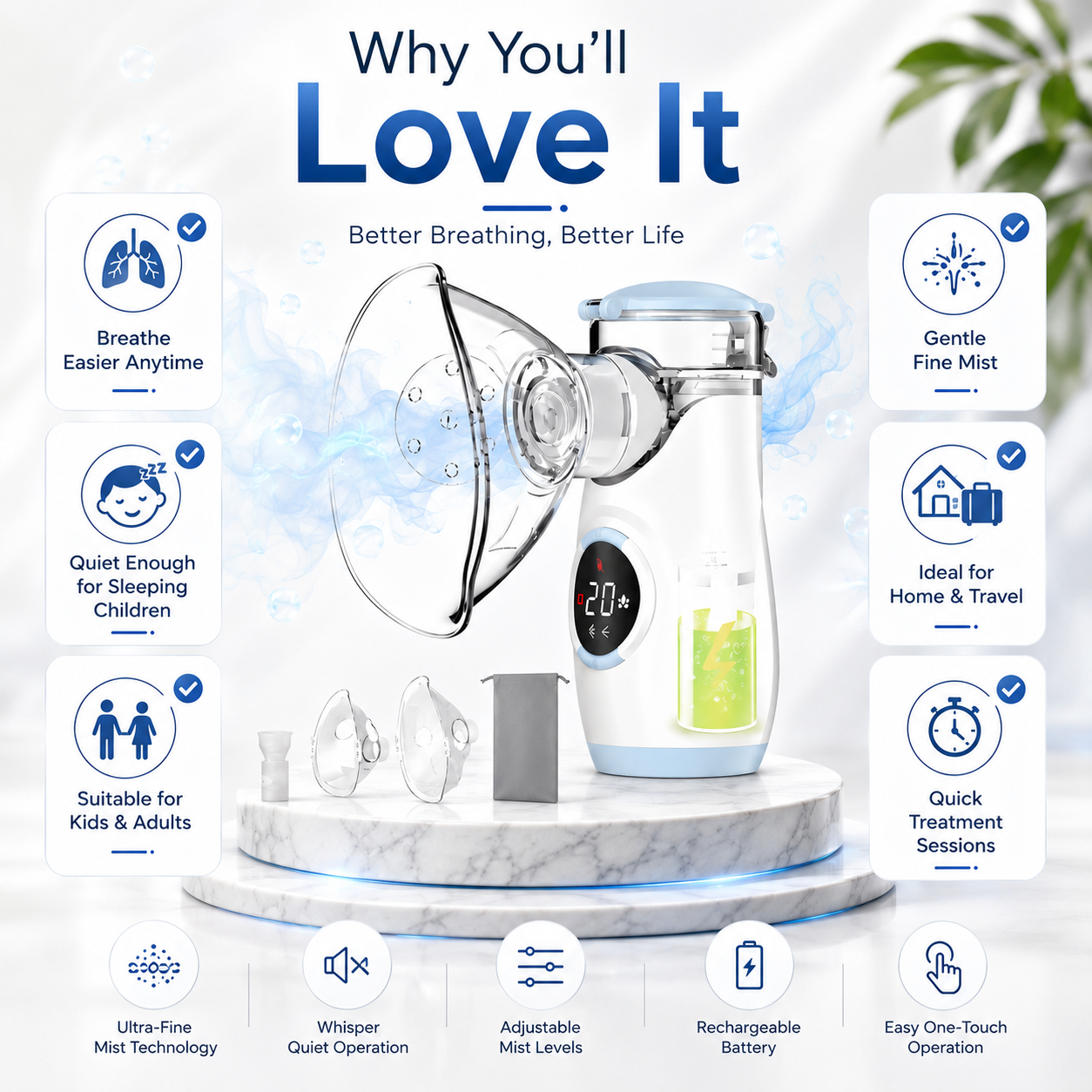 Why you'll love the Felimia portable nebulizer