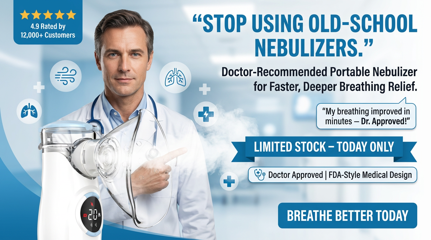 Doctor-recommended Felimia portable nebulizer for faster, deeper breathing relief