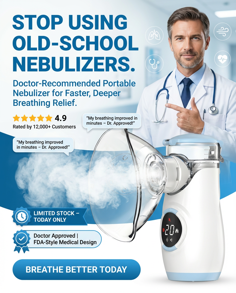 Doctor-recommended Felimia portable nebulizer for faster, deeper breathing relief